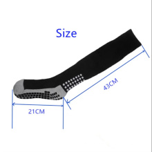 Wholesale custom anti slip knee high football soccer grip socks